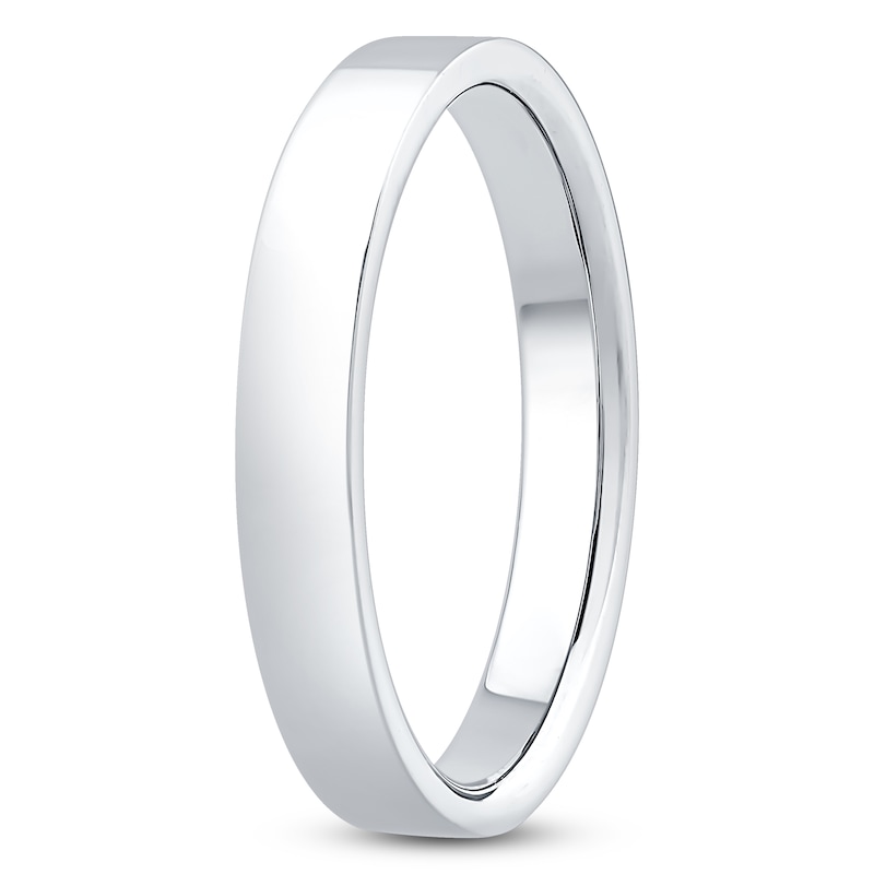 Main Image 2 of Flat Wedding Band Platinum 3mm