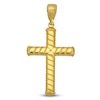 Thumbnail Image 1 of Italia D'Oro Men's Cross Charm 14K Yellow Gold