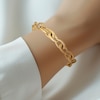 Thumbnail Image 3 of Blue Nile X Jared Tapered Oval Link Bracelet 14K Yellow Gold 8"