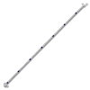 Thumbnail Image 1 of Blue Nile X Jared Baguette-Cut Natural Blue Sapphire & Diamond Tennis Bracelet 2 ct tw 14K White Gold 7"