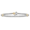 Thumbnail Image 0 of Blue Nile X Jared Diamond Bezel-Set Station Tennis Bracelet 2 ct tw 14K Two-Tone Gold 7"