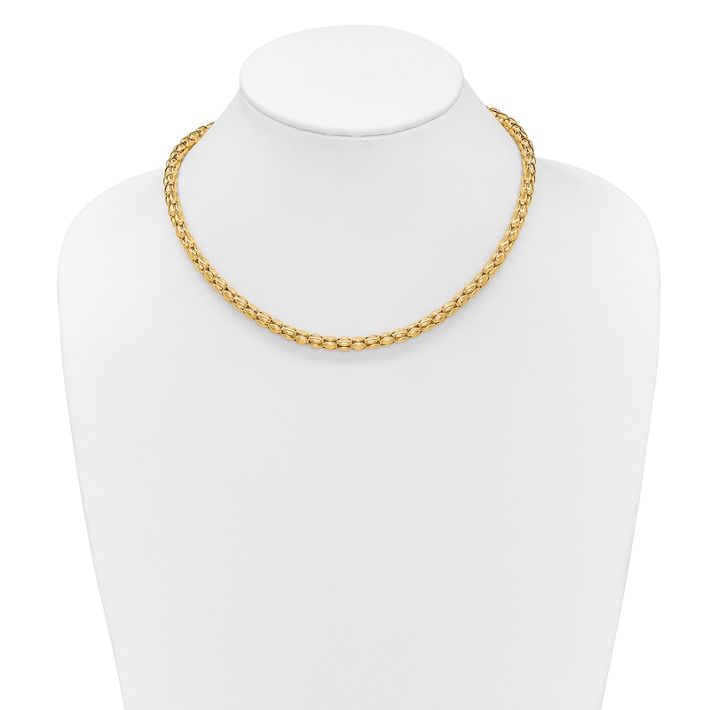 Blue Nile X Jared Fancy Oval Link Necklace 14K Yellow Gold 17.5"