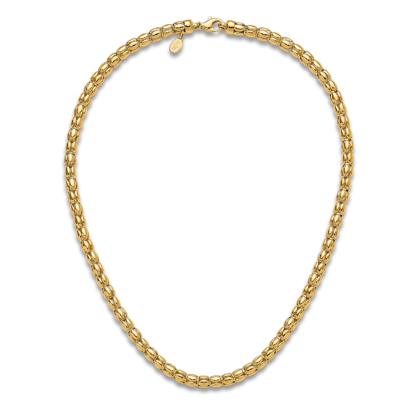 Blue Nile X Jared Fancy Oval Link Necklace 14K Yellow Gold 17.5"