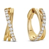 Thumbnail Image 1 of Blue Nile X Jared Diamond Crossover Huggie Hoop Earrings 1 ct tw 14K Yellow Gold