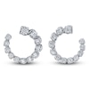 Thumbnail Image 1 of Matinee by A Link Diamond Graduated Wrap Hoop Earrings 2 ct tw 18K White Gold