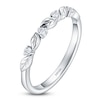 Thumbnail Image 2 of Kirk Kara Diamond Four-Stone Leaf Wedding Band 1/15 ct tw Platinum