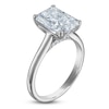 Thumbnail Image 2 of Radiant-Cut Lab-Created Diamond Solitaire Plus Engagement Ring 3 ct tw Platinum (VS2/F)