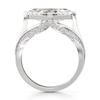 Thumbnail Image 2 of J'Lure Lab-Created Diamond Lozenge Step-Cut Engagement Ring 3-1/2 ct tw 18K White Gold