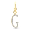 Thumbnail Image 1 of Charm'd by Lulu Frost Diamond Letter G Charm 1/18 ct tw Pavé Round 10K Yellow Gold