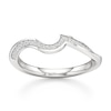 Thumbnail Image 1 of J'Lure Lab-Created Diamond Contour Wedding Band 1/6 ct tw 18K White Gold