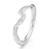 Thumbnail Image 4 of J'Lure Lab-Created Diamond Contour Wedding Band 1/6 ct tw 18K White Gold