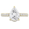 Thumbnail Image 3 of Pear-Shaped Lab-Created Diamond Engagement Ring 2-1/2 ct tw 14K Yellow Gold