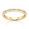 Thumbnail Image 1 of J'Lure Baguette & Round-Cut Lab-Created Diamond Wedding Band 1/3 ct tw 18K Yellow Gold