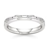 Thumbnail Image 1 of J'Lure Baguette & Round-Cut Lab-Created Diamond Wedding Band 3/8 ct tw 18K White Gold