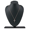 Thumbnail Image 5 of Lab-Grown Diamond Cross Necklace 1/2 ct tw 14K Rose Gold 18"