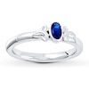 Thumbnail Image 0 of Stackable Ring Lab-Created Sapphire Sterling Silver