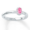 Thumbnail Image 0 of Stackable Ring Pink Lab-Created Sapphire Sterling Silver