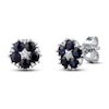 Thumbnail Image 0 of Blue Sapphire Earrings 1/20 ct tw Diamonds 10K White Gold