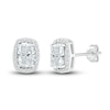 Thumbnail Image 1 of Lab-Created Sapphire Stud Earrings Sterling Silver