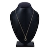 Thumbnail Image 1 of Montana Blue Round-Cut Natural Sapphire Ombre Pendant Necklace 10K Yellow Gold 18"