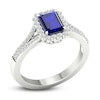 Thumbnail Image 2 of Blue & White Lab-Created Sapphire Ring 10K White Gold