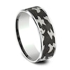 Thumbnail Image 2 of Camo Wedding Band 14K White Gold/Tantalum 7.5mm