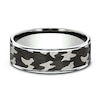 Thumbnail Image 3 of Camo Wedding Band 14K White Gold/Tantalum 7.5mm