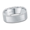 Thumbnail Image 1 of Kirk Kara Men's Engraved Satin Wedding Band 18K White Gold