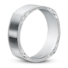 Thumbnail Image 2 of Kirk Kara Men's Engraved Satin Wedding Band 18K White Gold