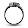 Thumbnail Image 2 of Black Diamond Ring 2 ct tw Round 14K White Gold