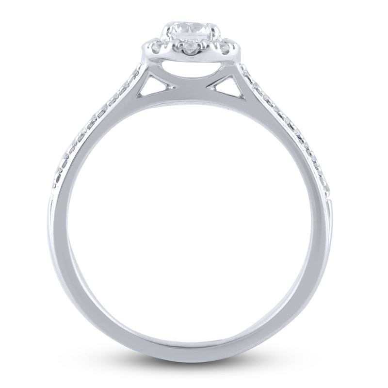 Main Image 2 of Diamond Engagement Ring 1/2 ct tw Round 14K White Gold