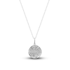 Thumbnail Image 3 of Diamond Capricorn Zodiac Pendant Necklace 1/10 ct tw Round 14K White Gold