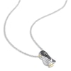 Thumbnail Image 1 of Black Diamond Penguin Necklace Diamond Accents Sterling Silver 18"
