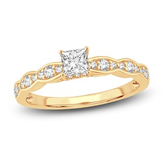 Royal Diamonds 1.00 CT. TW. Princess Cut 14K Gold Engagement Band - NG  Jewelry