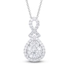 Thumbnail Image 1 of Diamond Necklace 1 ct tw Round 14K White Gold 18&quot;