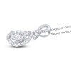 Thumbnail Image 2 of Diamond Necklace 1 ct tw Round 14K White Gold 18&quot;