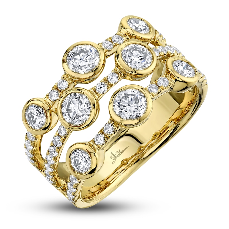 Main Image 2 of Shy Creation Diamond Ring 1-1/2 ct tw Round 14K Yellow Gold SC55008500