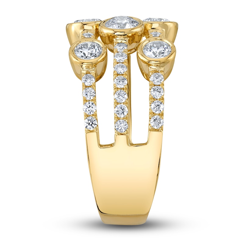 Main Image 3 of Shy Creation Diamond Ring 1-1/2 ct tw Round 14K Yellow Gold SC55008500