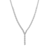 Thumbnail Image 1 of Diamond Y Necklace 5 ct tw Round 14K White Gold