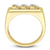 Thumbnail Image 3 of Y-Knot Men's Diamond Ring 1/20 ct tw Round 14K Yellow Gold