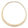 Thumbnail Image 1 of Italia D'Oro Diamond-Cut Omega Chain Necklace 14K Yellow Gold 17&quot;