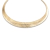 Thumbnail Image 3 of Italia D'Oro Diamond-Cut Omega Chain Necklace 14K Yellow Gold 17&quot;