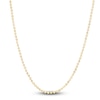 Thumbnail Image 1 of Beaded Chain Necklace 14K Yellow Gold 18&quot; 2.0mm