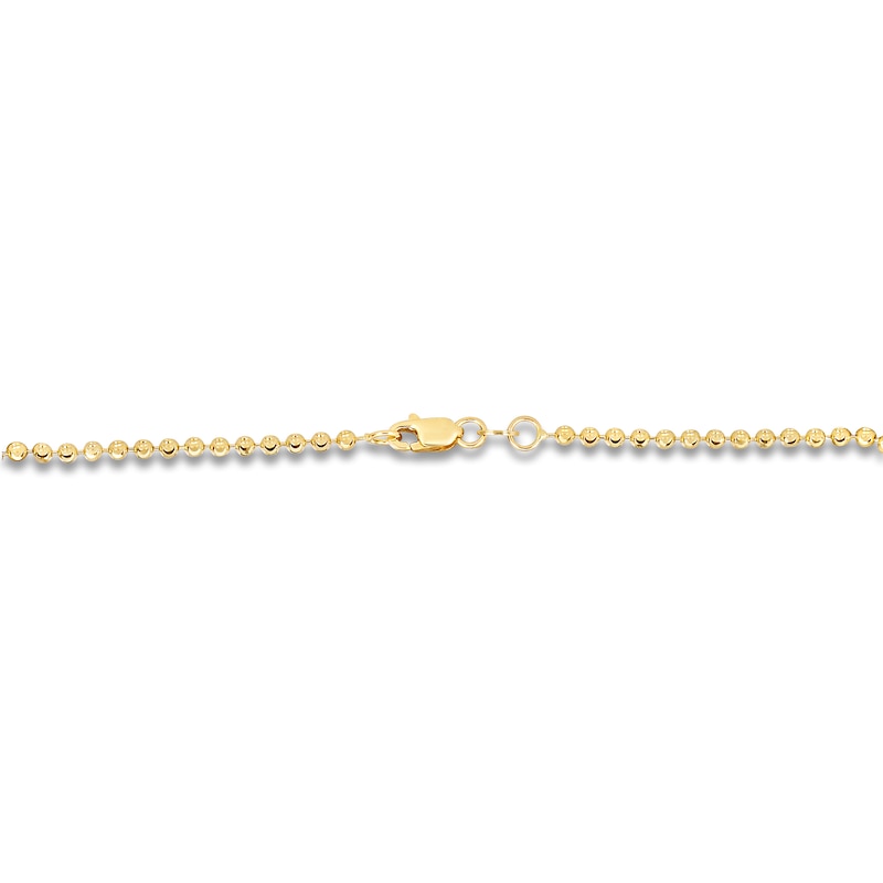 Main Image 3 of Beaded Chain Necklace 14K Yellow Gold 18&quot; 2.0mm