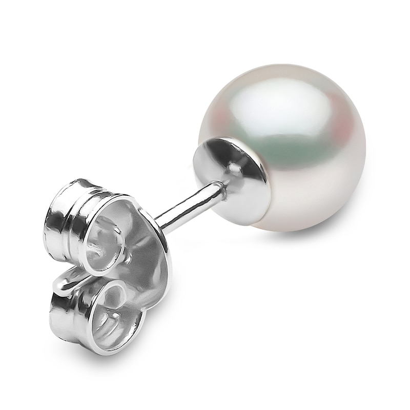 Main Image 3 of Yoko London Akoya Cultured Pearl Stud Earrings 18K White Gold