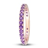 Thumbnail Image 2 of Natural Amethyst Eternity Band 14K Rose Gold