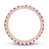 Thumbnail Image 3 of Natural Amethyst Eternity Band 14K Rose Gold