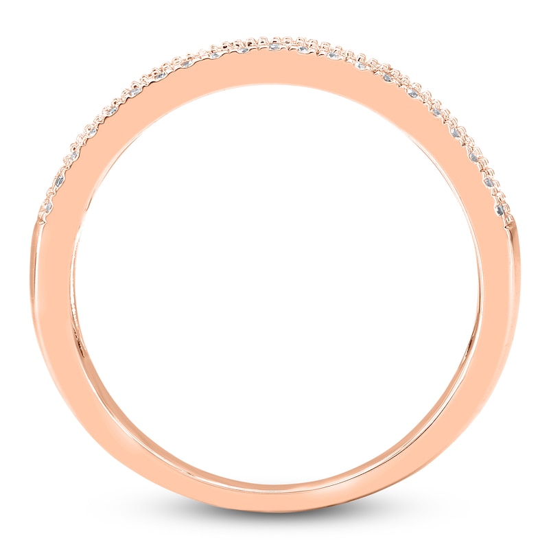 Round-Cut Diamond Multi-Row Ring 1/2 ct tw 14K Rose Gold | Jared