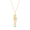 Thumbnail Image 3 of Pnina Tornai Diamond Flower Pendant Necklace 1/2 ct tw Round/Marquise 14K Yellow Gold