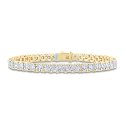 Pnina Tornai Diamond Tennis Bracelet 4 ct tw Round 14K Yellow Gold